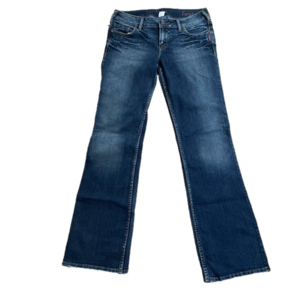 Silver Jeans Toni Vintage Super Lowrise Blue Denim Y2K Bootcut Jeans Size 30